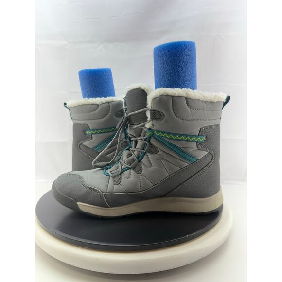 Merrell Grey Snow Crush 3 200g Insulated Kids Sz 6 Waterproof Warm Winter Boots - Picture 6 of 11